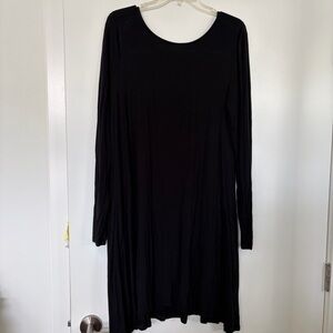 Old Navy Classic Black Long-Sleeve Swing Dress Size Large